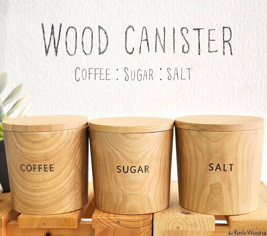 Amazon｜[ラトルウッド]RattleWood 木製キャニスター coffee